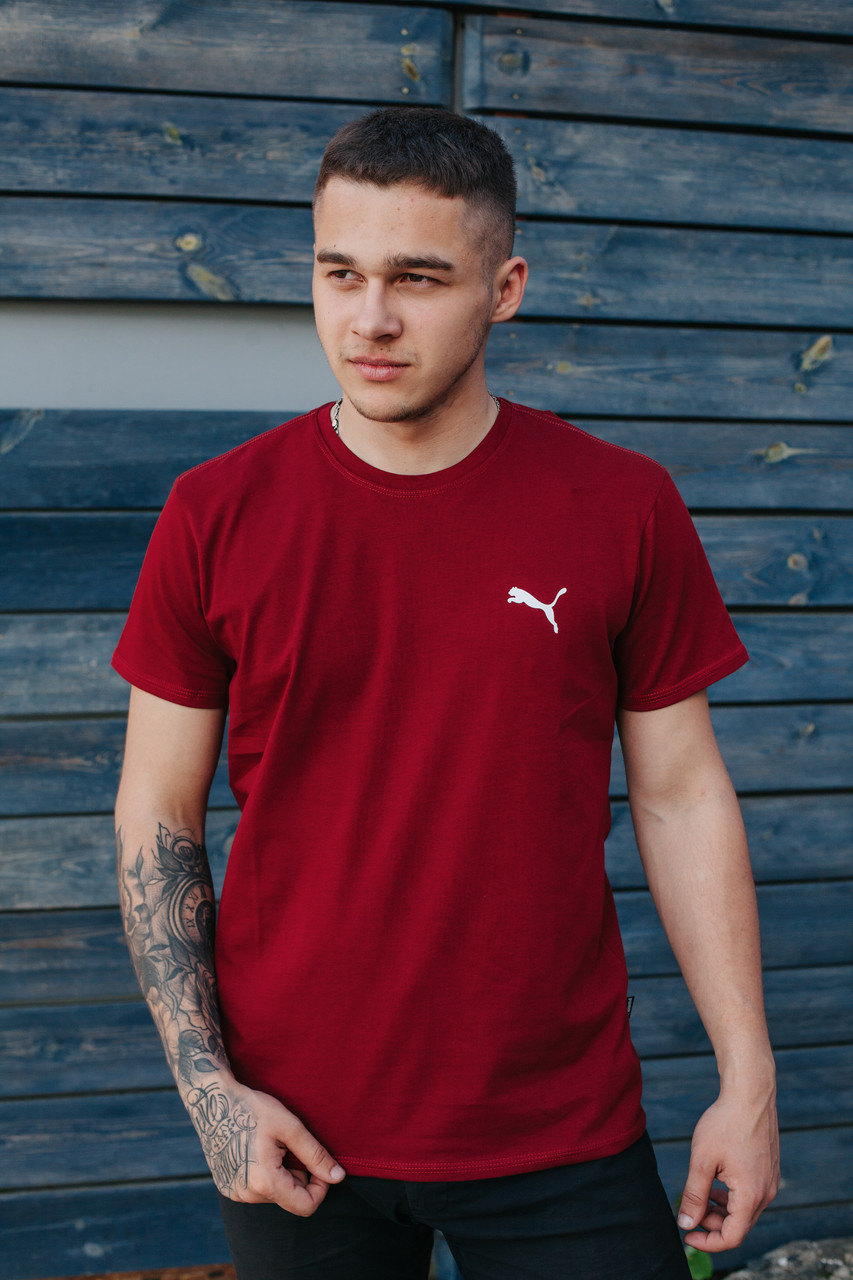 Чоловіча футболка Puma кішка Бордо