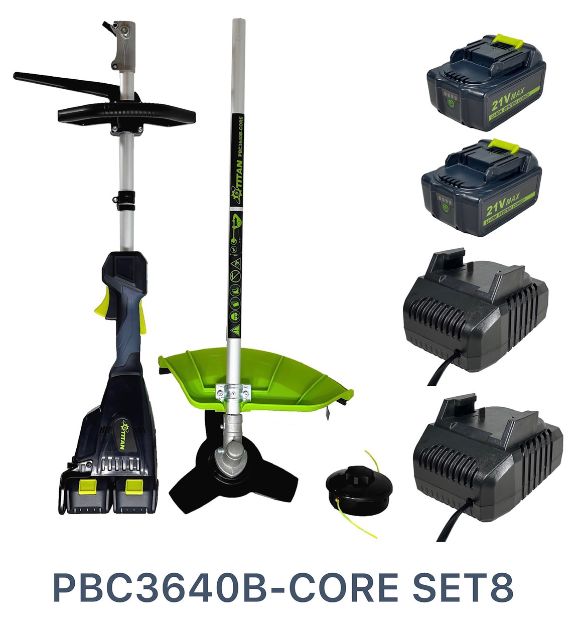 Акумуляторна коса TITAN PBC3640B-CORE SET8 Brushless