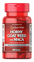 Horny Goat Weed with Maca Puritan's Pride, 60 капсул