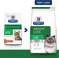 Лікувальний Сухий корм Hills Prescription Diet Weight Reduction r/d Chicken для зниження ваги у котів з куркою 3 кг., фото 2