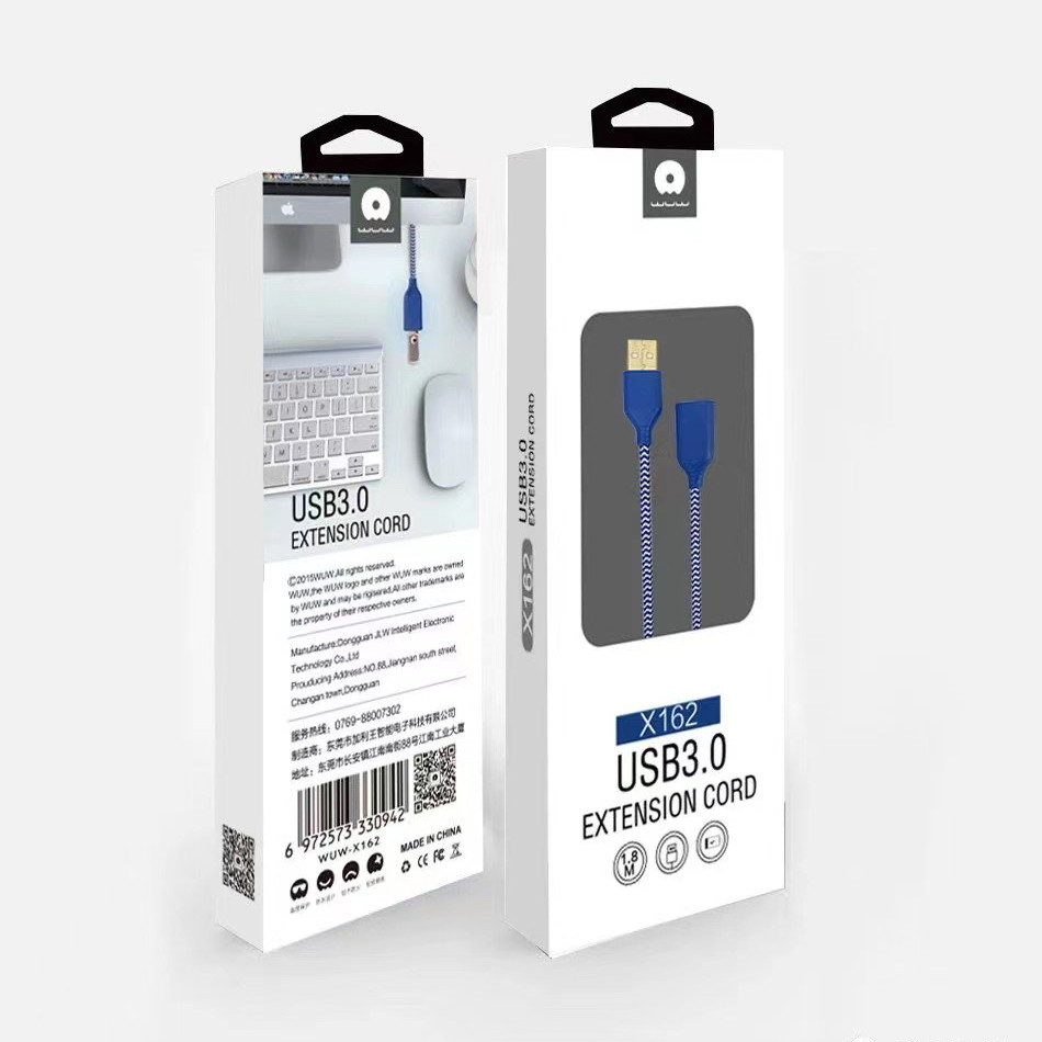 Кабель USB удлинитель WUW X162 USB to USB Extension 1.8м