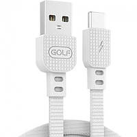 Кабель USB на Type-C GOLF GC-66 Type-C 1м Белый