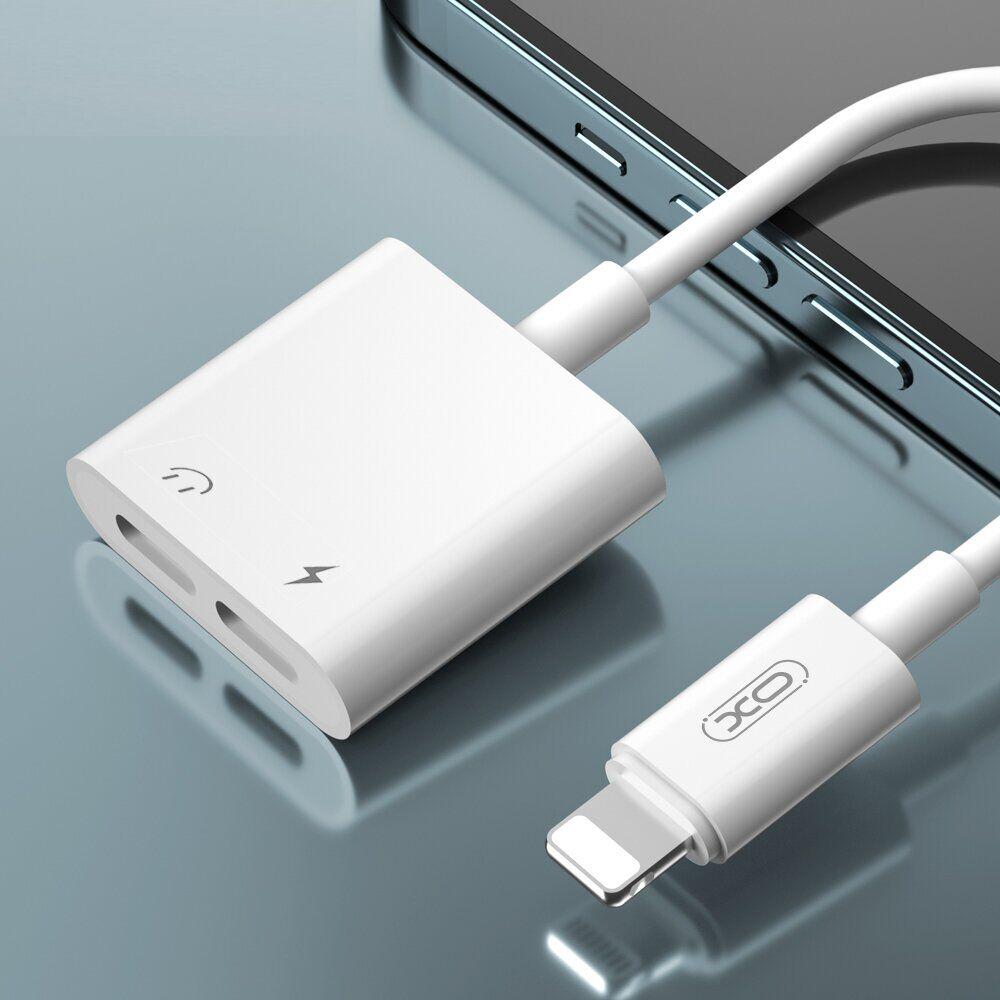 Перехідник розгалужувач XO NB R172A Lightning to Dual Lightning audio cable