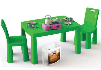 Кухонний набір, стіл та стільці Долоні (04670/1) Зелений
