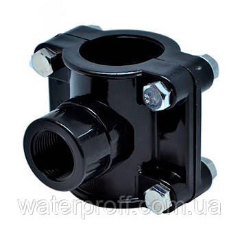 Хомут врезка 90х1 1/2" PN10 STR