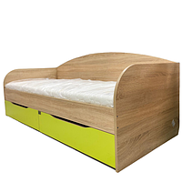 Кровать Л-5 односпальная детская (подростковая) с мягкими спинками и выдвижными ящиками разные размеры