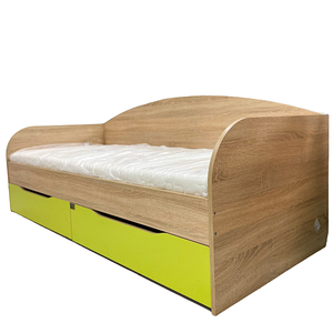 Ліжко Л-5  односпальне дитяче (підліткове) з м'якими спинками та висувними ящиками різні розміри