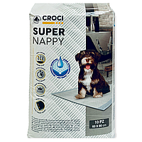 Пеленки гигиенические для собак Croci Super nappy одноразовые 60*90 см 10 шт/уп