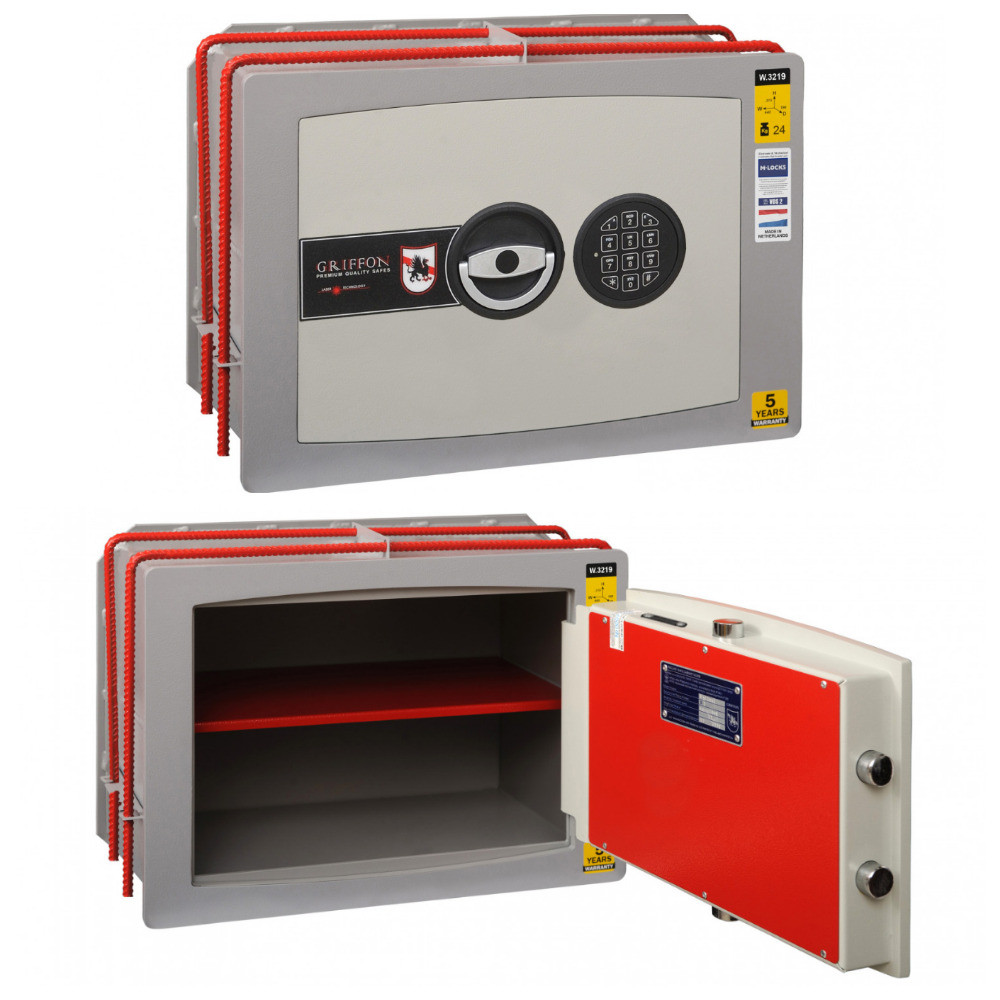 Вбудований зламостійкий сейф Griffon W.3219.E