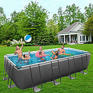 Басейн каркасний прямокутний (549 x 274 x 132см, 17203 л, повний комплект) Intex 26356, фото 3