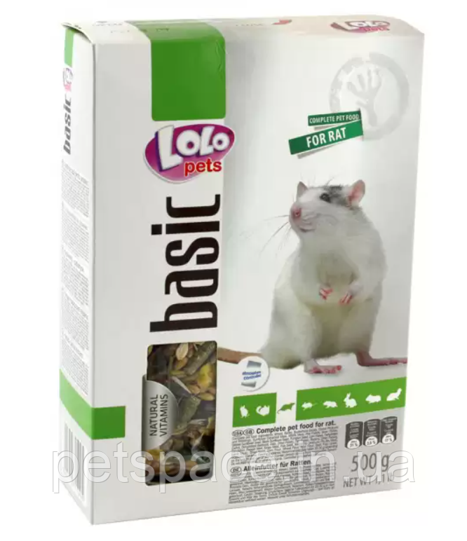 Корм для декоративних крис LoLo Pets (Лоло Петс) 500г.