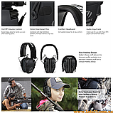 Активні навушники Walker's Razor Slim тактичні стрільці з шумозаглушенням для стрільців мисливців армії, фото 7