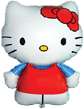 Фольгована кулька велика фігура Hello Kitty 67х49 см Flexmetal