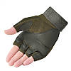 Тактичні безпалі рукавички (велорукавиці, моторукавиці) Eagle Tactical ET-01 Green Розмір L, фото 5