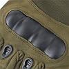 Тактические беспалые перчатки (велоперчатки, мотоперчатки) Eagle Tactical ET-01 Green Размер L - Фото 