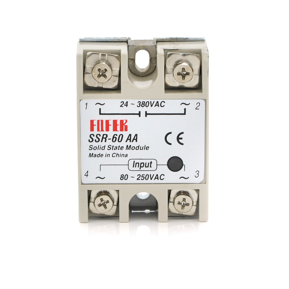 Твердотільне реле Fotek SSR-60AA 40А 24-380В AC, фото 1