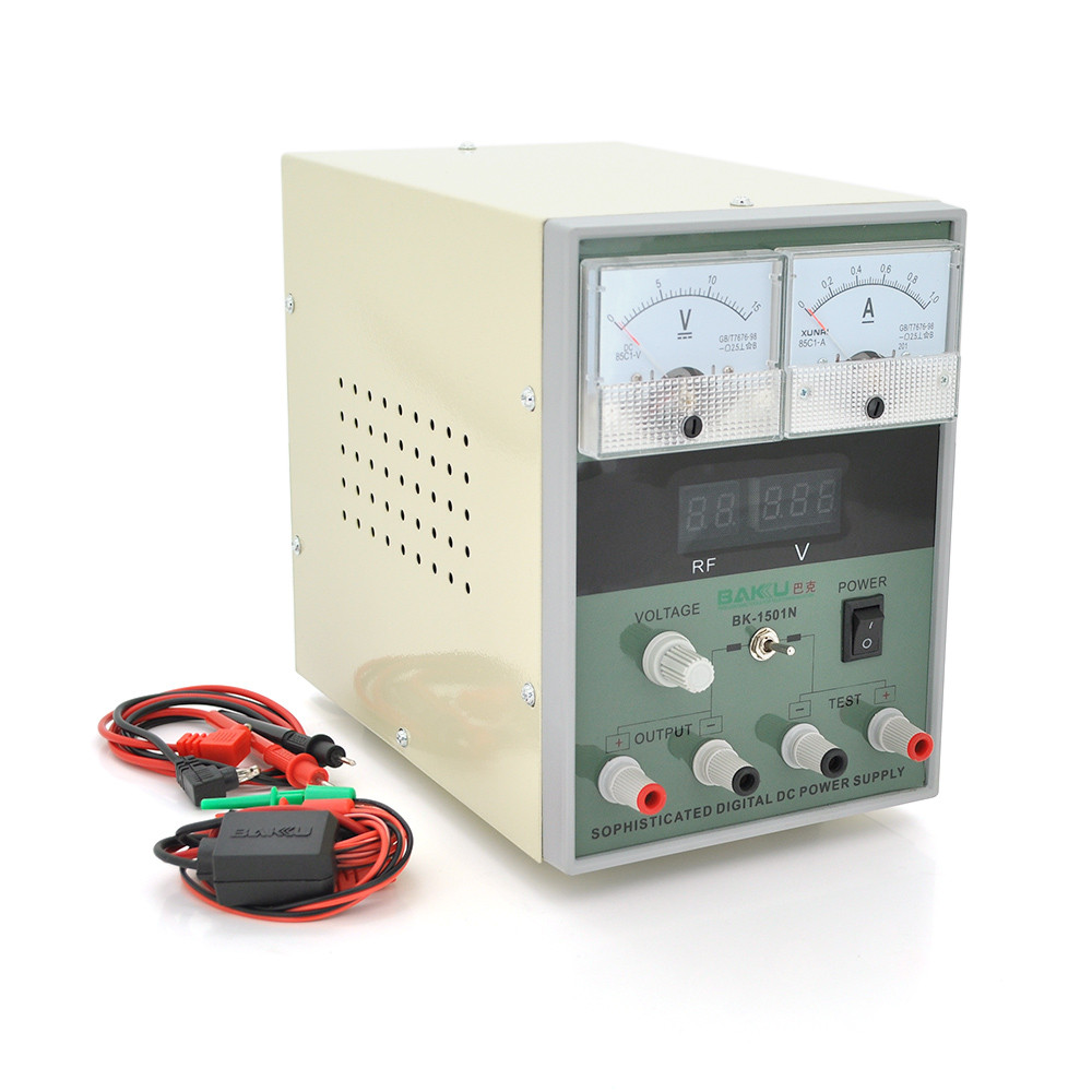 Блок живлення з цифровою індикацією BAKKU BK 1501N, фото 1