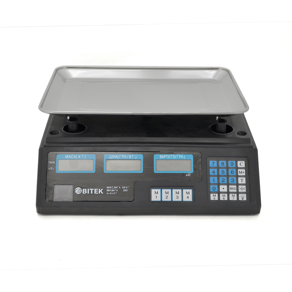 Ваги торговельні електронні NA-40 (40 кг) з лічильником ціни, фото 1