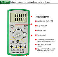 Мультиметр BAKKU BK-9205B Измерения: V, A, R