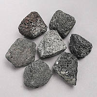 Сувенірні натуральні камені Лава d-40х30мм+- (фасування 100г.) асорті розмірів