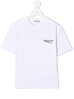Белая футболка Balenciaga Logo футболки Баленсиага унисекс