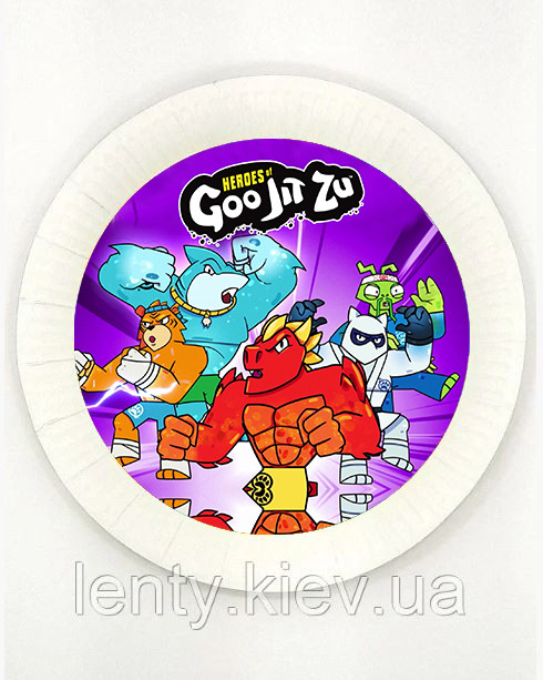 Тарілки 18см "Гуджитсу" (Поштучно) паперові малотиражні тарілочки