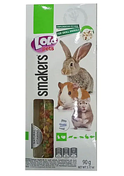 Колосок для гризунів LoLo Pets Smakers (Лоло Петс з попкормом) 90г.