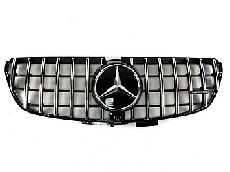Решітка радіатора Mercedes w447 V-Class (2019+) стиль AMG GT Panamericana (хром смужки)
