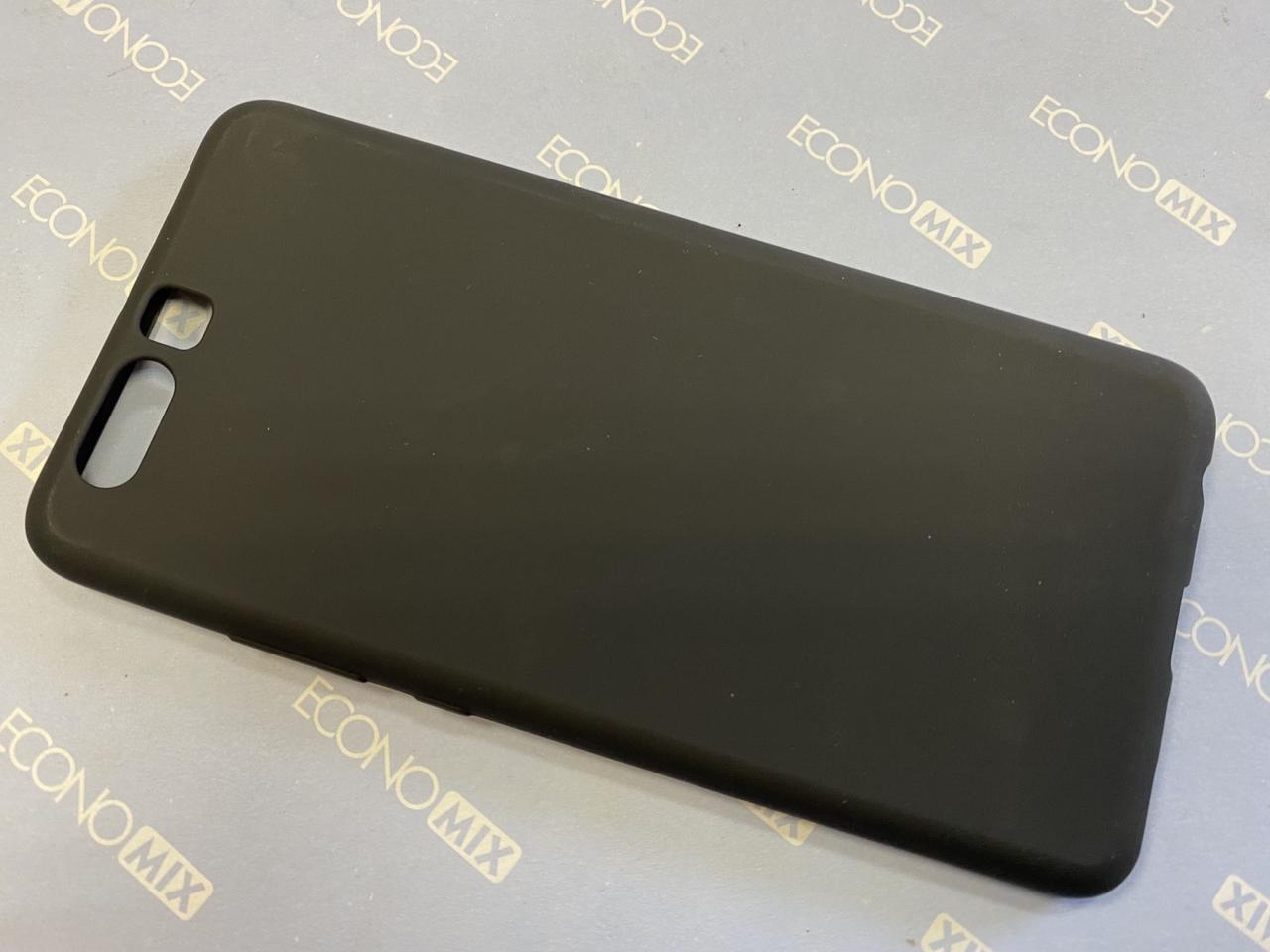 Чехол для Huawei P10Plus VKY-L29 силиконовый бампер накладка с закрытым низом черный матовый - фото 1 - id-p643795361
