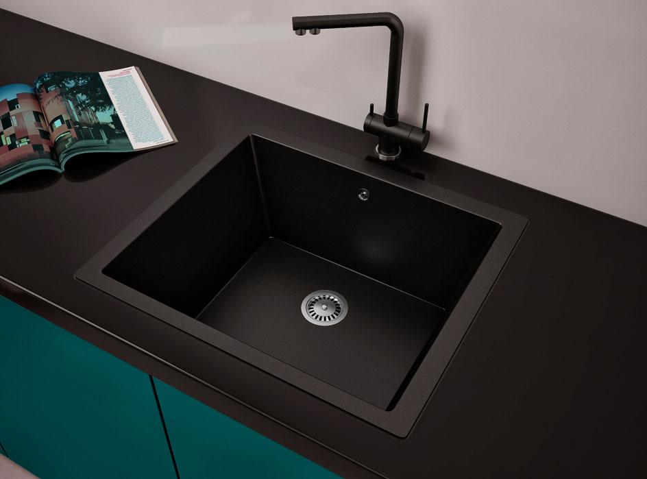 КУХОННА МИЙКА ГРАНІТНА ASKANIA LION ЧОРНИЙ