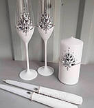 Весільні бокали ручної роботи Камені, фото 4