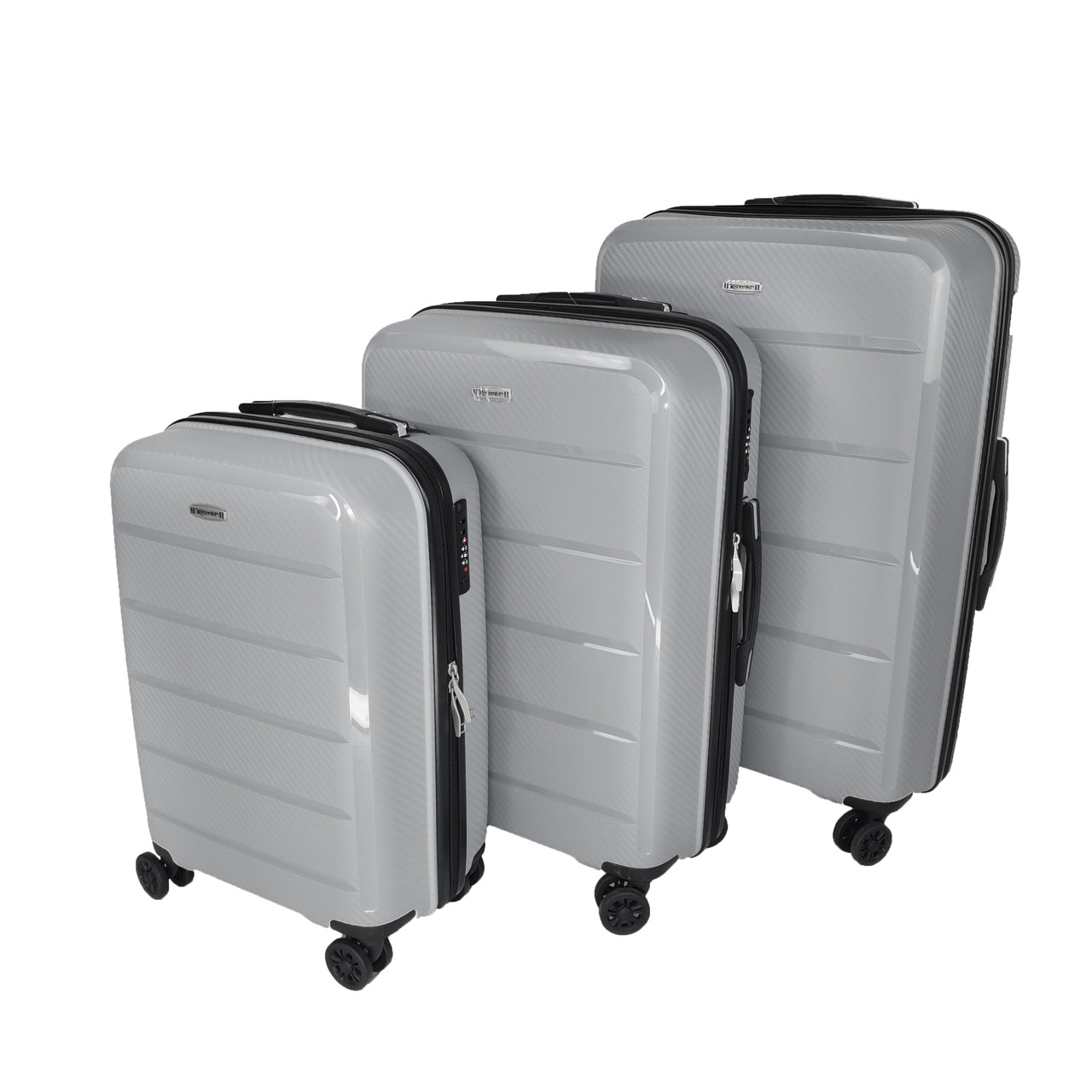 Комплект валіз, поліпропілен Kaiman Жовтий, фото 1