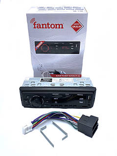 Автомобільна магнітола Fantom 1 DIN FM Black Red USB SD підсилила. кач.звуку Bluetooth 4x40W (FP-312R)