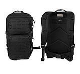 Великий чорний рюкзак Mil-Tec Assault Laser Cut 36 л 14002702, фото 5