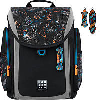 Рюкзак шкільний каркасний Wonder Kite Skate WK22-583S-2 956 г 34x28x17 см чорний
