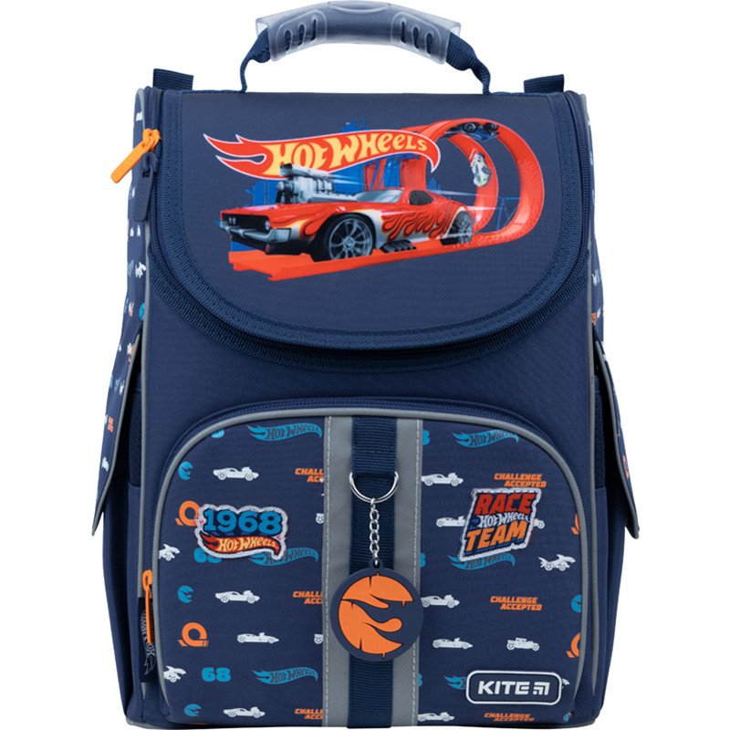 Рюкзак шкільний каркасний Kite Education Hot Wheels HW22-501S 990 г 35х25х13 см синій