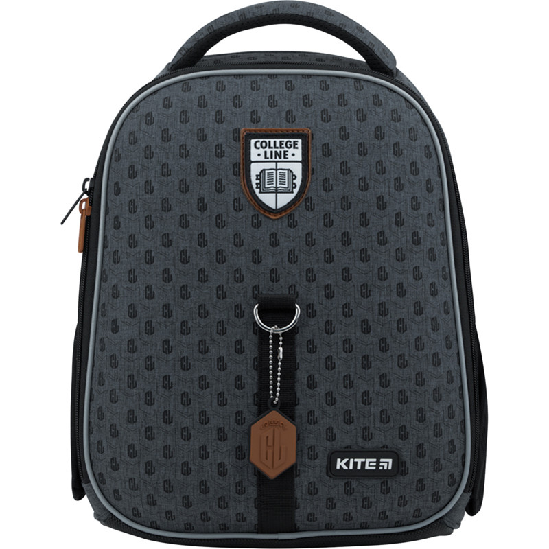 Рюкзак шкільний каркасний Kite Education College Line boy K22-555S-6 890 г 35x26x13.5 см сірий