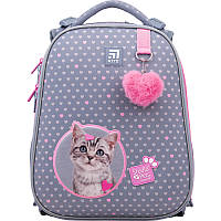 Рюкзак шкільний каркасний Kite Education Studio Pets SP22-531M 1000 г 38х29х16 см сірий