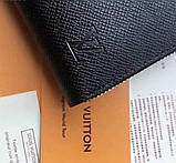 Чоловічий гаманець Louis Vuitton (60017) black, фото 4