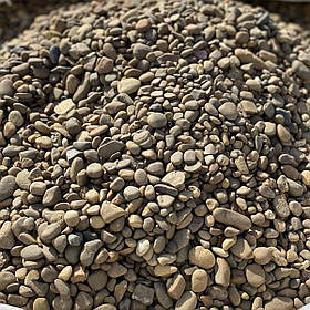 Галька річкова коричнева / камінь для ландшафту, клумб, прудів, водойм (ціна за 1 кг від 1 тони)