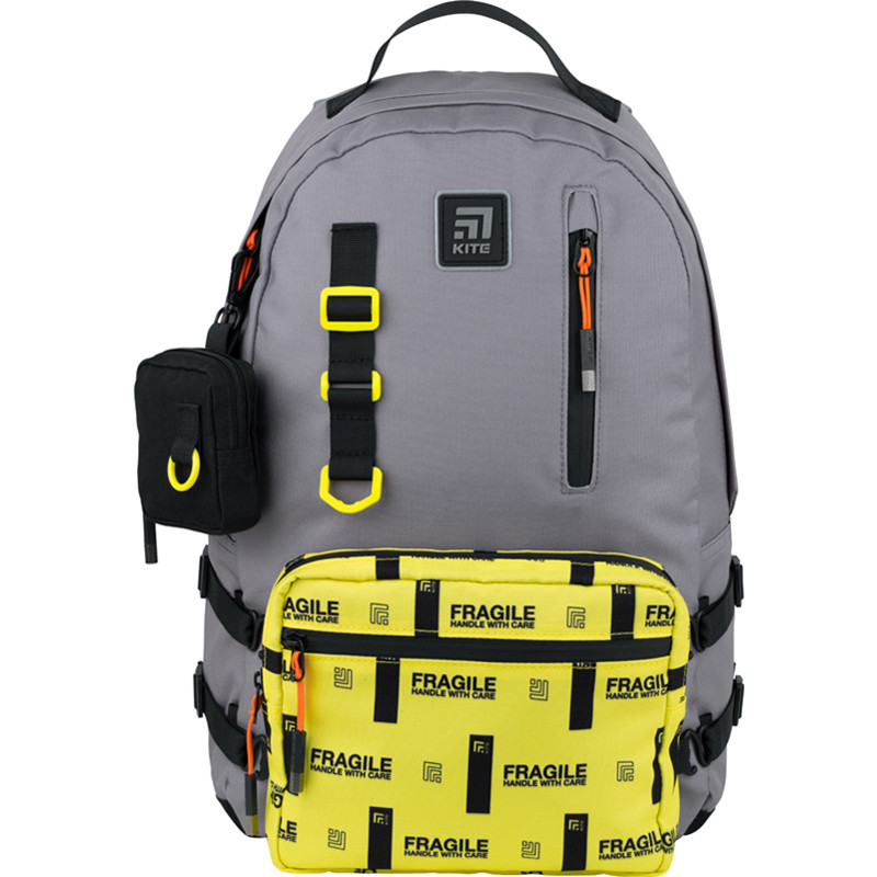 Рюкзак для підлітків Kite Education K2-949L 1 760 г 44x29.5x15 см сірий, жовтий
