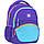 Рюкзак шкільний GoPack Education 175 Color block GO22-175M-1 560 г 39x29.5x12 см фіолетовий, блакитний, фото 2