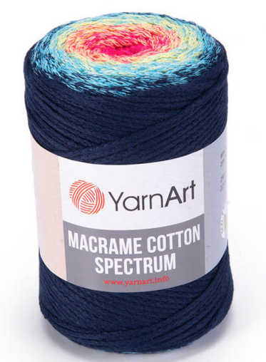 Macrame Cotton Spectrum Yarnart-1318, фото 1