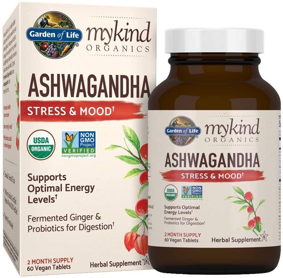 Garden of Life MyKind Organics Ashwagandha 60 таблеток