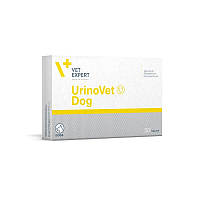 VetExpert UrinoVet Dog для собак, які потребують підтримки та відновлення функцій сечової системи - 30 таб.