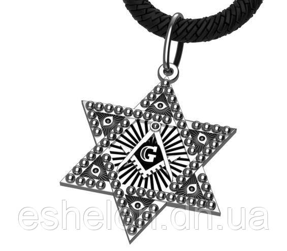 Масонська підвіска зі срібла, фото 1