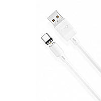 Магнітний кабель для зарядки XO NB187 USB - Type C | 5V, 2.1A (Max) | 1 м | білий