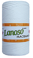 Macrame PP Lanoso(2-3мм)-955 білий
