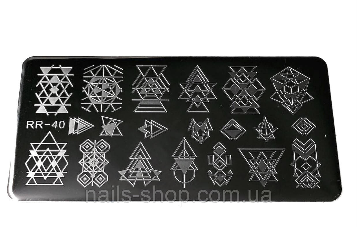 Пластина для стемпинга RichColor -40, фото 1