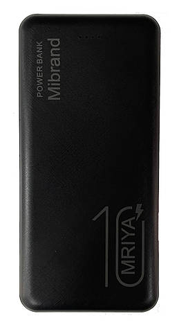 УМБ Power Bank (зовнішній акумулятор) Mibrand Mriya 10000 мАг Чорний (MI10K/Mriya), фото 1